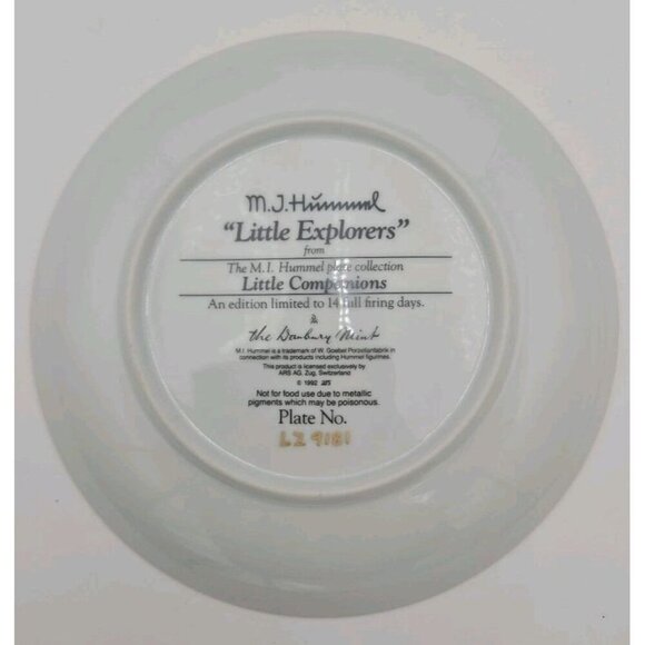 Lot of 3 Hummel Little Companions Plates Danbury Mint 23kt Gold Trim Porcelain - Picture 4 of 8